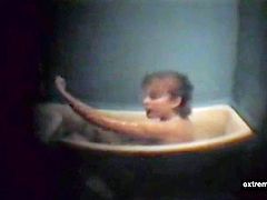 My Mother fingering in bath