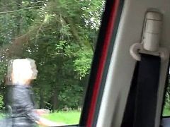 Girl spots him having a wank in his car