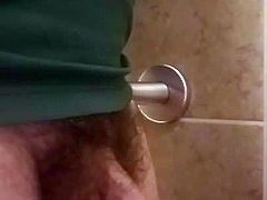 Public Restroom Hard cock tease