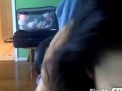 Asian girl was surprised