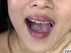 JAV legend Hibiki Otsuki finds part time work at a pink salon specializing in gokkun where she gives an impressive blowjob leading to some very audible cum swallowing with English subtitles