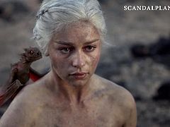Emilia Clarke Nude Tits In Game of Thrones ScandalPlanetCom
