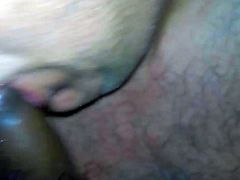 Silver cum lover sucks uncut brown cock & deep throat well