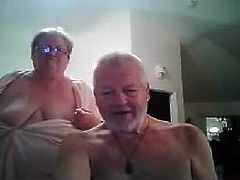 husband and wife on webcam