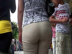Big ass latin milfs in white pants