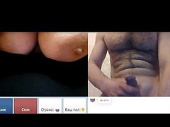 Webchat #83 Big tits with great nipples and my dick