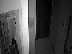 Unsecured Security Camera- Sexy girl in toilet