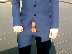 Asian boy - suit boner