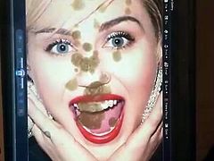 Miley Cyrus Cum Tribute 8