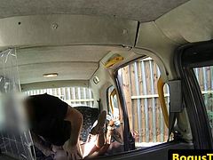 Bumfucked taxi brit throated outdoors