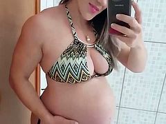 Tifany pregnant wife blonde