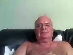 grandpa cum on webcam