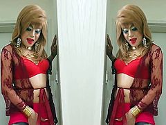 sissy niclo sexy makeup after masturbation11