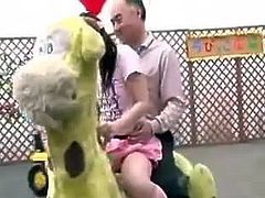 Japanese Teen Girl is fucked by her Step father at toy place