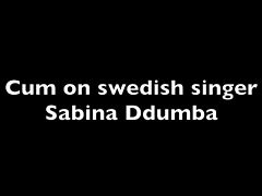 Cum on swedish singer Sabina Ddumba