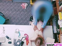 Shoplifting Teen Dolly Gets Punished