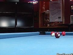 Pov teen gets her juggs out in bar