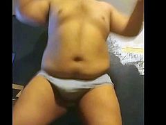 Chubby cub stripping