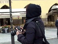 Mature tourist is picked up and fucked