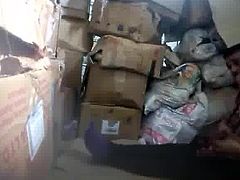 Boss fucking nepali worker in store room