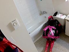 Sissy Toilet Tied