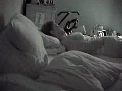 Caught girlfriend masturbating in bed