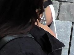 Candid Teen Big Boobs on streets.