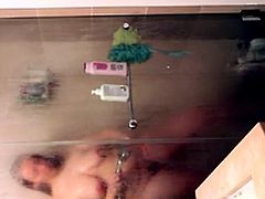 Shower Girl Horny Fondles Nipples  Masturbate Fail in Shower
