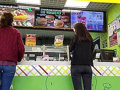 Admirable butts wish fast food