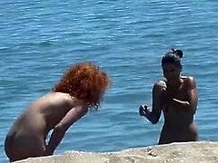 Beach girls voyeur naked