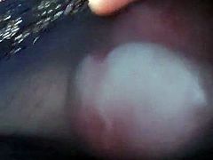 DARK BLUE PANTY CUMSHOT