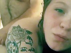 Doggying An Insanely Hot Inked Babe