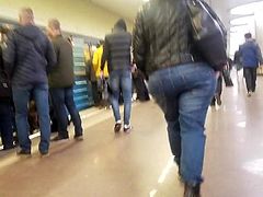 Fat ass in the metro
