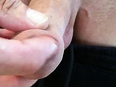 Hotny wet wank uncut cock