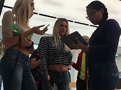 Sexy apple store teens