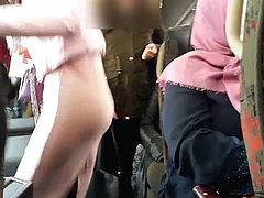 Sexy milf ass in the bus 3