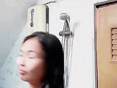 Thai Girl Shower on Webcam