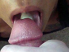 cum to tongue