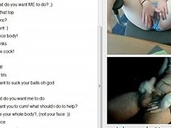 Babe Moves her Panties Aside on Omegle