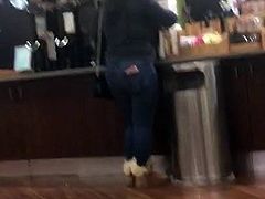 Spying on a nice ass in jeans part2