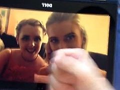 Cum tribute for 2 sexy sisters