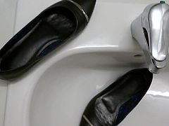 Piss in co-workers shoe (ballet flats)