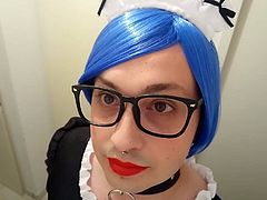 Blue Sissy maid