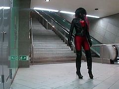 Tgirl in public