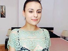 Cute Romanian Teen Strips and Masturbates