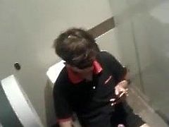 toilet spycam asian jerk off and cum