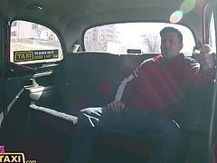 Female Fake Taxi Busty driver swaps fare for fuck