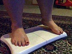BBW Wife's Feet Playing Wii-Fit