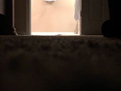 Hidden camera of my wife getting in the shower 2