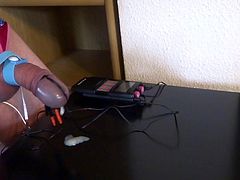 estim electro cumshot load milking